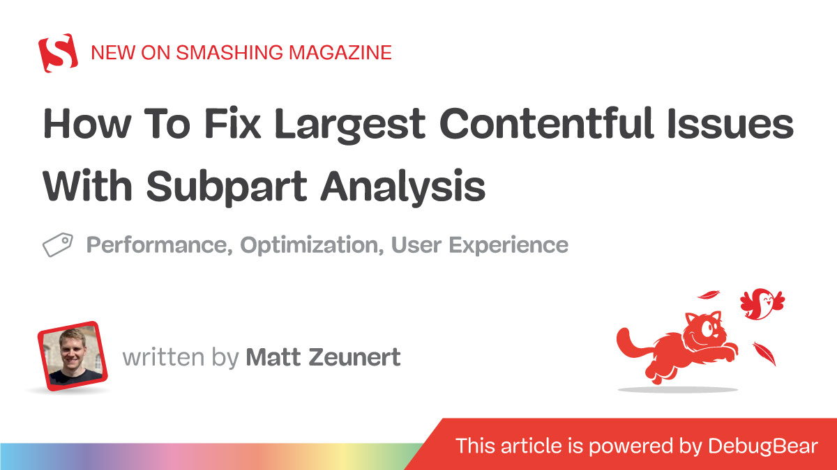 How To Fix Largest Contentful Issues With Subpart Analysis