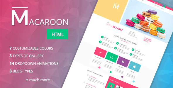 Macaroon - Creative Patisserie HTML Template