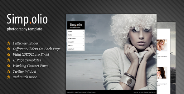 Simpolio - Fullscreen Portfolio & Blog HTML Theme