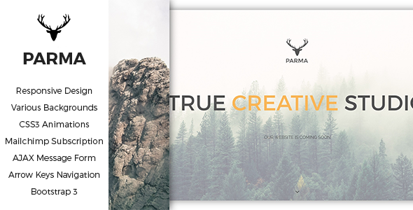 PARMA - Responsive Coming Soon Template