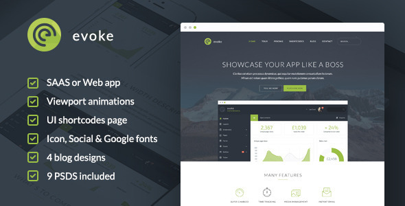 Evoke - HTML Template