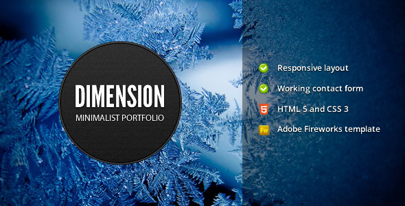 Dimension - Minimalist Portfolio Template