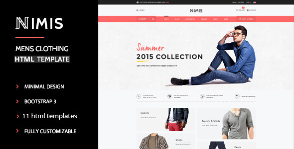 Nimis - eCommerce Shop HTML Template