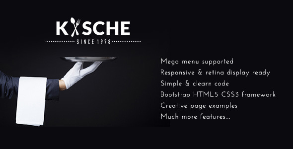Kische | Restaurant, Cafe Responsive Site Template