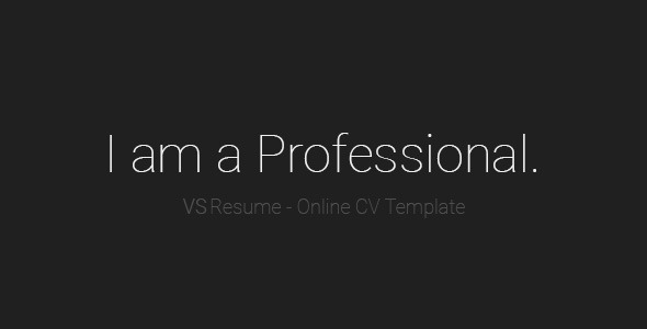 VSResume - Online CV / Resume Template