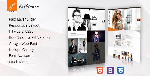 Fashioner - Multipurpose Fashion HTML5 Template
