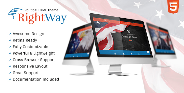 Right Way | Politics & Activism Site Template