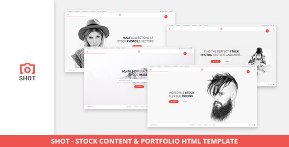 Shot - Stock Content & Portfolio HTML Template
