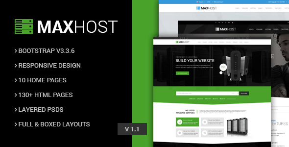 MaxHot - Professional Web Hosting Responsive HTML5 Template