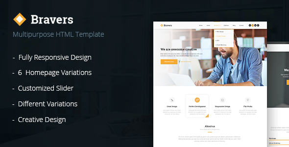 Bravers - Multipurpose HTML5 Template