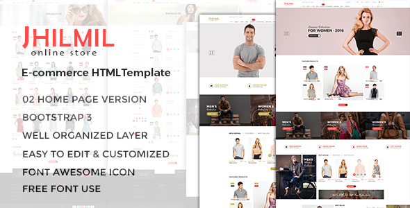 eCommerce HTML Template - Jhilmil