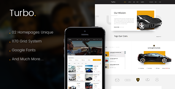 Turbo - Car Rental HTML Template