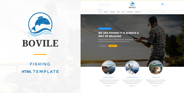 Bovile - Fishing HTML Template