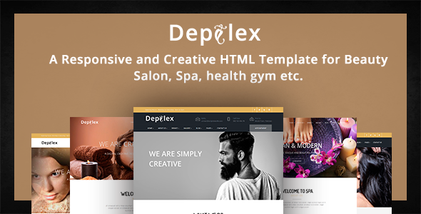 Depilex Salon - Barber - Spa - Hairdresser - Yoga  Template