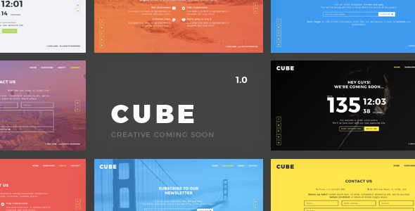 Cube - Creative Coming Soon Template