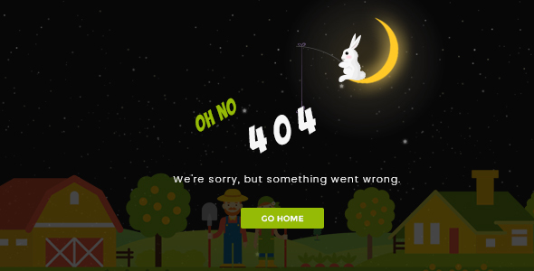 Sunset - Creative Animated 404 Page