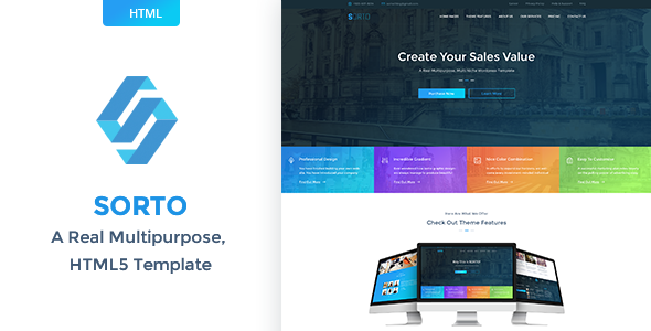 Sorto - Multipurpose HTML5 Template