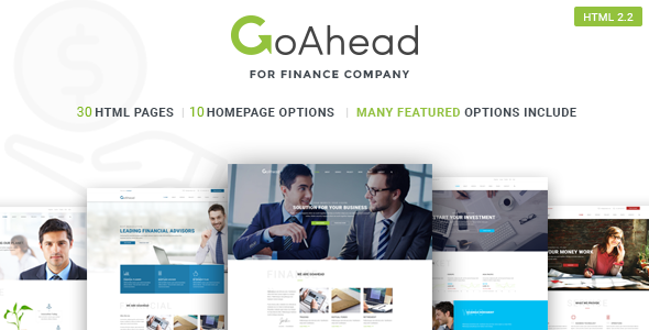 Finance Startup Template | GoAhead