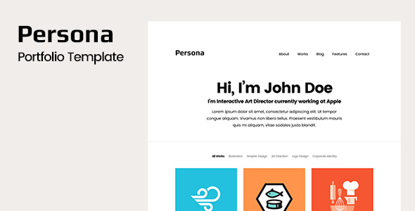 Persona - Portfolio HTML Template