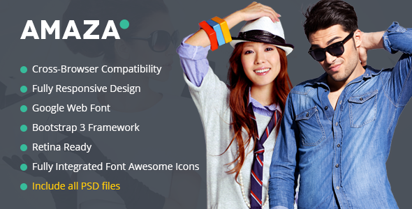 Amaza - Fashion Store HTML Template