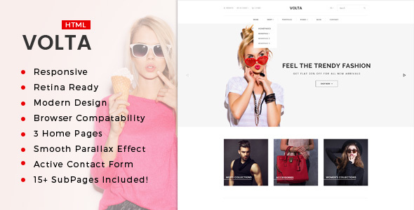 Volta : Minimal Shopping HTML5 Template