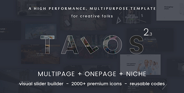 Talos - Creative Multipurpose HTML Template