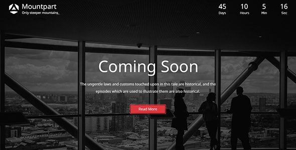 Mountpart — Coming Soon HTML5 Template