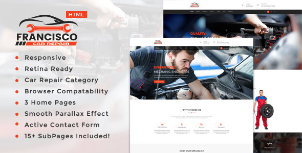 Francisco  || Auto Mechanic & Car Repair Template