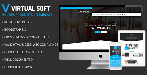 Virtual Soft – Multipurpose HTML Template