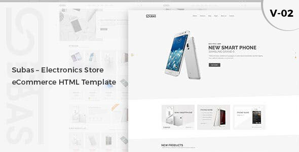 Subas – Electronics Store eCommerce HTML Template