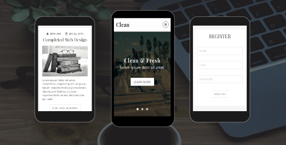 Clean - Personal Blog Mobile Template