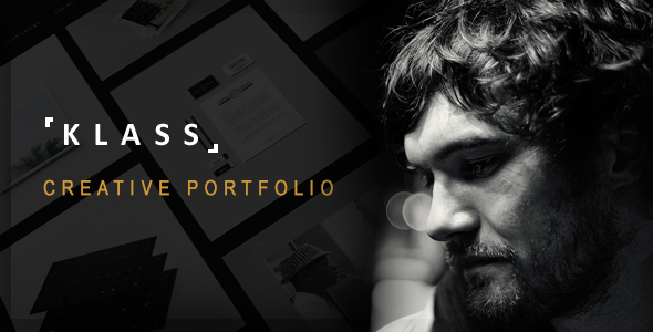 KLASS | Dark Minimal Portfolio Template