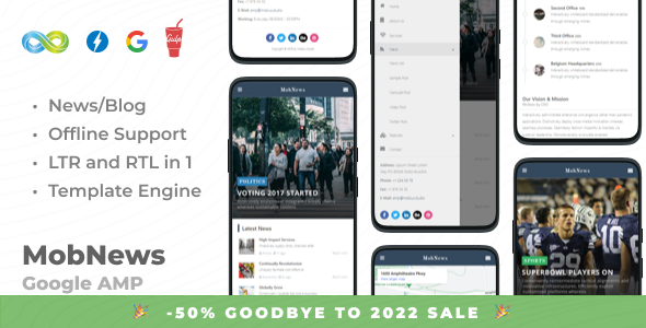 MobNews - AMP News Template