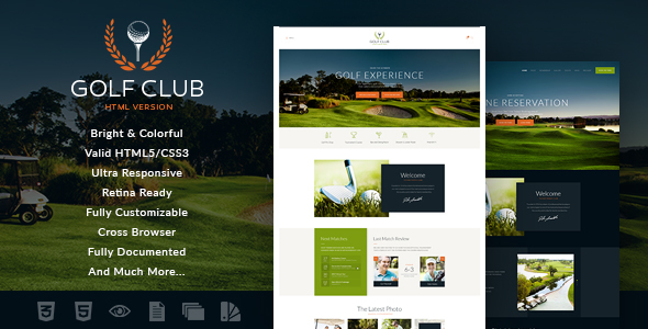 Golf Club | Sports & Events Site Template