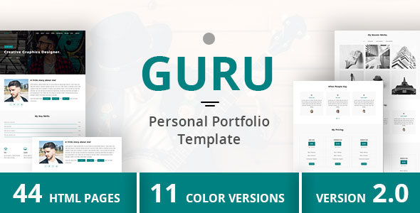 GURU - Personal Portfolio Template