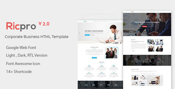 Ricpro – Corporate Business HTML Template