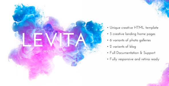 Levita - Photography and Portfolio HTML Template