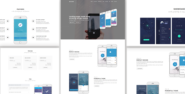 Decades - Responsive App Landing Template