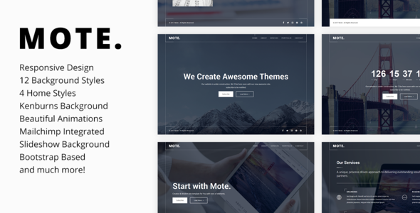 Mote - Versatile Coming Soon Template