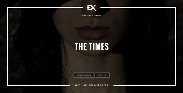 The Times || Responsive Coming Soon Page