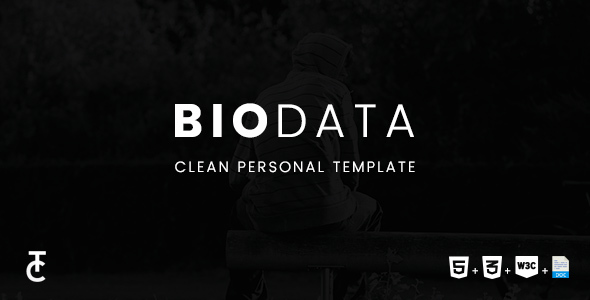 Biodata - Clean Personal HTML5 Template