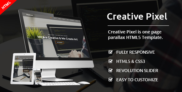 Creative Pixel - One Page Agency Template
