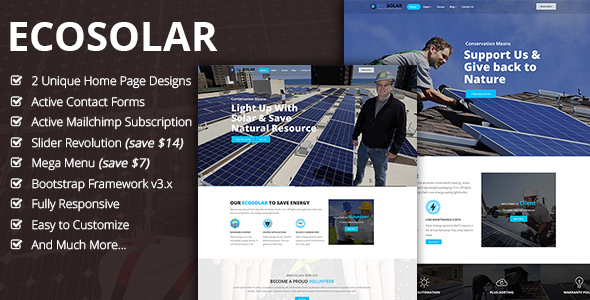 Ecosolar - Environment Charity HTML Template