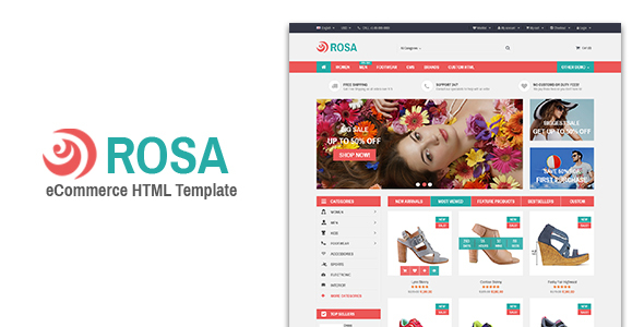 Rosa - Responsive eCommerce Template