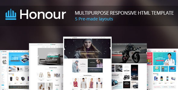 Honour - Responsive Multipurpose E-Commerce HTML5 Template
