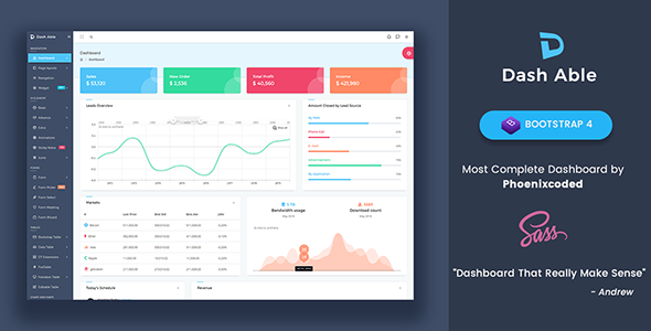 Dash Able Bootstrap Admin Template