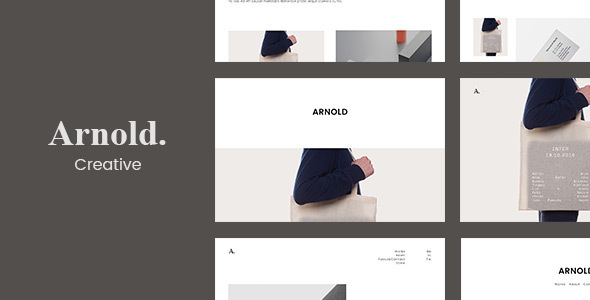 Minimalist HTML Template - Arnold