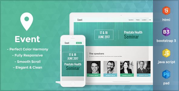 Event - One Page HTML Template