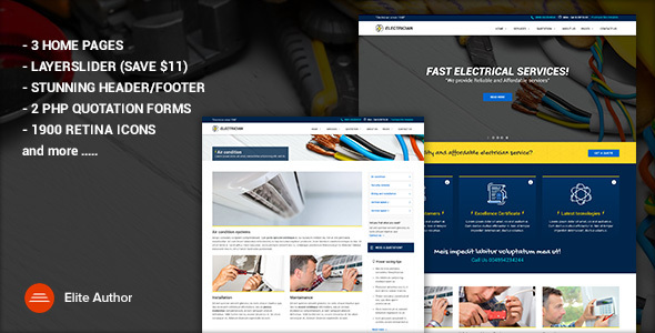 Electrician - Site Template