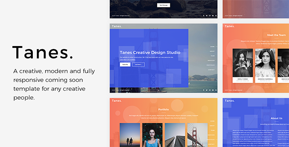 Tanes - Creative Coming Soon Template